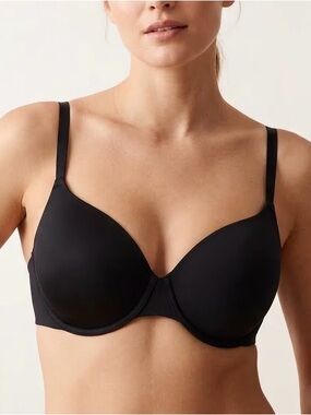 SKIMS Fits Everybody T-Shirt Demi Bra Black Onyx Size 34DD New